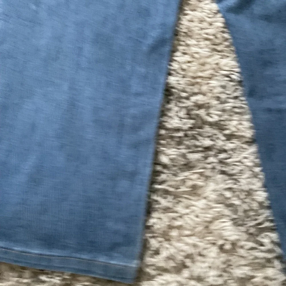LA Blues Stretch‎ Medium Wash Straight Leg Capri Jeans 14P Blue Denim Mid Rise